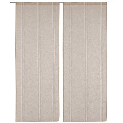 LINDER 0189/29/415/60 x 160 glasade etiketter linne beige gardinstång LINDER 0189/29/415/60 x 160 glasade etiketter linne beige gardinstång