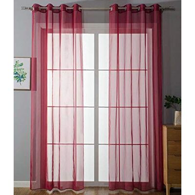 Gardinenbox Gardinlåda 2-pack set öglor transparent »Uni« Gardine Stores draperi öglor blybandsstängning vardagsrum, 20332-cn2, 100% polyester, Bordeaux, H x B 245 x 140 cm Gardinenbox Gardinlåda 2-pack set öglor transparent »Uni« Gardine Stores draperi öglor blybandsstängning vardagsrum, 20332-cn2, 100% polyester, Bordeaux, H x B 245 x 140 cm