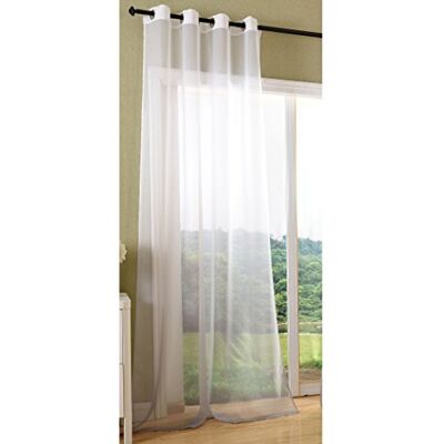 Gardinenbox Gardinlåda Ösensjal transparent färgövergång gardin med Ösen Gardine Voile, EKÖTEX standard 100, 100% polyester, grå, 1 st. 245 x 140 Gardinenbox Gardinlåda Ösensjal transparent färgövergång gardin med Ösen Gardine Voile, EKÖTEX standard 100, 100% polyester, grå, 1 st. 245 x 140