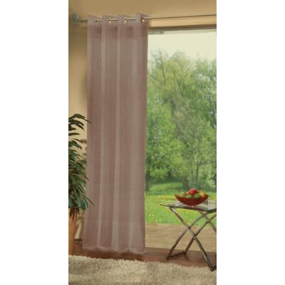 Gardinenbox Gardinlåda voile Ösen Gardinhalsduk transparent UNI blyband, 100% polyester, nougat, H xB 225 x 140 cm Gardinenbox Gardinlåda voile Ösen Gardinhalsduk transparent UNI blyband, 100% polyester, nougat, H xB 225 x 140 cm