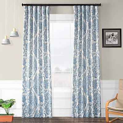 HPD Half Price Drapes HPD halvt pris draperier BOCH-KC16072-120 mörkläggningsgardiner för rum (1 panel), 50 x 120, Tea Time China Blue HPD Half Price Drapes HPD halvt pris draperier BOCH-KC16072-120 mörkläggningsgardiner för rum (1 panel), 50 x 120, Tea Time China Blue