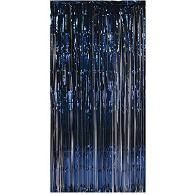 Beistle 1-skikts glitter folie frans gardin foto bås bakgrund födelsedagsfest dekorationer, bröllopsmottagning, baby shower firande, examensmaterial, 20 cm x 9 cm, marinblå Beistle 1-skikts glitter folie frans gardin foto bås bakgrund födelsedagsfest dekorationer, bröllopsmottagning, baby shower firande, examensmaterial, 20 cm x 9 cm, marinblå
