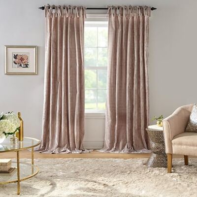 Elrene Home Fashions Korena slip-topp krossad sammet fönstergardin panel, rustik chic gardinpanel för vardagsrum eller sovrum, 127 cm x 213 cm, brungrå, 1 panel Elrene Home Fashions Korena slip-topp krossad sammet fönstergardin panel, rustik chic gardinpanel för vardagsrum eller sovrum, 127 cm x 213 cm, brungrå, 1 panel