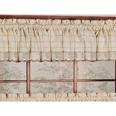 Sweet Home Collection Köksgardiner, bomull, fönstergardiner, par, Valance, Adirondack Toast Sweet Home Collection Köksgardiner, bomull, fönstergardiner, par, Valance, Adirondack Toast