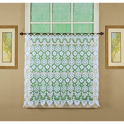 Today's Curtain Medaljong makramé nivå 36 tum, vit, 35 W x 36 L Today's Curtain Medaljong makramé nivå 36 tum, vit, 35 W x 36 L