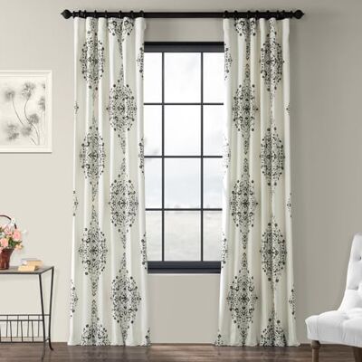HPD Half Price Drapes HPD Halvpris draperier tryckta 25 cm lång lyxig bomull (1 panel) mörkläggningsgardiner för sovrum och vardagsrum, 50 B x 108 L, blommig kakao damask, 127 cm B x 274 cm L (paket med 1) HPD Half Price Drapes HPD Halvpris draperier tryckta 25 cm lång lyxig bomull (1 panel) mörkläggningsgardiner för sovrum och vardagsrum, 50 B x 108 L, blommig kakao damask, 127 cm B x 274 cm L (paket med 1)