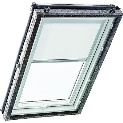 Roto Original Rollo Exclusiv ZRE för takfönster daglig ljustrollo, styrskena silver för takfönster i serien Designo R4/R7 och Classic 43/73 med storlek 114/098 11/09, färg vit Roto Original Rollo Exclusiv ZRE för takfönster daglig ljustrollo, styrskena silver för takfönster i serien Designo R4/R7 och Classic 43/73 med storlek 114/098 11/09, färg vit