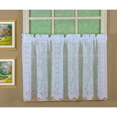Today's Curtain Hopewell Premium cafégardin i spets 91 cm, vit, 147 cm B x 91 cm L Today's Curtain Hopewell Premium cafégardin i spets 91 cm, vit, 147 cm B x 91 cm L
