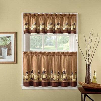 CHF viner köksgardin set 91 cm längd, multi CHF viner köksgardin set 91 cm längd, multi
