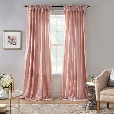 Elrene Home Fashions Korena slip-topp krossad sammet fönstergardin panel, rustik chic gardinpanel för vardagsrum eller sovrum, 127 cm x 213 cm, rodna, 1 panel Elrene Home Fashions Korena slip-topp krossad sammet fönstergardin panel, rustik chic gardinpanel för vardagsrum eller sovrum, 127 cm x 213 cm, rodna, 1 panel