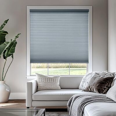 Chicology Privacy Single Cell fönsterpersienn, polyester metallplast, morgonsten (ljusfiltrering), 61 cm B x 122 cm H Chicology Privacy Single Cell fönsterpersienn, polyester metallplast, morgonsten (ljusfiltrering), 61 cm B x 122 cm H