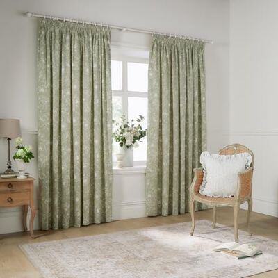furn. Wylder Nature Bella Room mörkläggningspenna veckat gardin par – 100% bomull naturligt botaniskt blommigt fodrade draperier (salvia – L 183 x B 229 cm – 2 paneler) furn. Wylder Nature Bella Room mörkläggningspenna veckat gardin par – 100% bomull naturligt botaniskt blommigt fodrade draperier (salvia – L 183 x B 229 cm – 2 paneler)