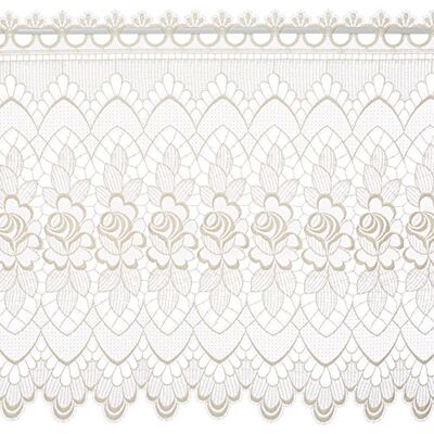 Plauener Spitze av Modespitze gardin, polyester spets, grädde, Breite 176 cm Plauener Spitze av Modespitze gardin, polyester spets, grädde, Breite 176 cm