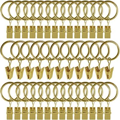 AMZSEVEN 44-pack små gardinringar med klämmor, metallgardinhängare klämmor, draperiringar med klämmor, dekorativt gardinstångsfönster, 3 cm innerdiameter, rostfritt guld AMZSEVEN 44-pack små gardinringar med klämmor, metallgardinhängare klämmor, draperiringar med klämmor, dekorativt gardinstångsfönster, 3 cm innerdiameter, rostfritt guld
