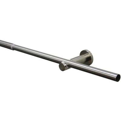 Gardinia gardinstångsset Sol, Enkelspårig, Komplett set inklusive fästmaterial, Utdragbar gardinstång, Ø 16/19 mm, 120–210 cm, Metall, Rostfritt stål-look Gardinia gardinstångsset Sol, Enkelspårig, Komplett set inklusive fästmaterial, Utdragbar gardinstång, Ø 16/19 mm, 120–210 cm, Metall, Rostfritt stål-look