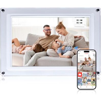 Rollei Smart Frame WiFi 109 elektronisk digital bildram Frameo WLAN digital fotoram 10,1 tum, 1280 x 800 IPS, pekskärm 32 GB minne akryl, digital fotoram-digitalram Rollei Smart Frame WiFi 109 elektronisk digital bildram Frameo WLAN digital fotoram 10,1 tum, 1280 x 800 IPS, pekskärm 32 GB minne akryl, digital fotoram-digitalram