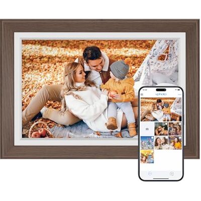 Dragon digital bildram WiFi 10 tum IPS pekskärm digital fotoram skärm, 32 GB lagring, automatisk rotering, dela foton via app, e-post, moln, klassisk 10 brun Dragon digital bildram WiFi 10 tum IPS pekskärm digital fotoram skärm, 32 GB lagring, automatisk rotering, dela foton via app, e-post, moln, klassisk 10 brun