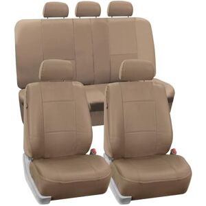 FH GROUP PU002TAN115 full uppsättning PU-läder bilbarnstol skydd krockkudde kompatibel, antal 11 FH GROUP PU002TAN115 full uppsättning PU-läder bilbarnstol skydd krockkudde kompatibel, antal 11