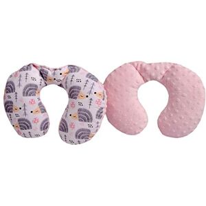 Medi Partners nackstöd för barn nackstöd 100% bomull/minky baby nackhörn för bil barnvagn bilresa sömn hals kudde snooze-rulle (grå igelkott med ljusrosa minky) Medi Partners nackstöd för barn nackstöd 100% bomull/minky baby nackhörn för bil barnvagn bilresa sömn hals kudde snooze-rulle (grå igelkott med ljusrosa minky)