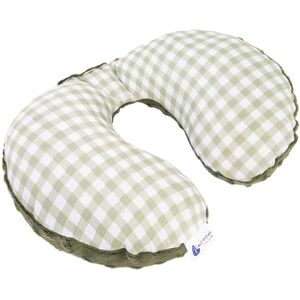 Medi Partners Nackkudde för Barn Bil Flygplan Baby 100% Bomull/Minky Nackstöd Huvudstöd Bilbarnstol Nackrulle Kudde (Rutig med olivfargad minky) Medi Partners Nackkudde för Barn Bil Flygplan Baby 100% Bomull/Minky Nackstöd Huvudstöd Bilbarnstol Nackrulle Kudde (Rutig med olivfargad minky)