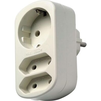 VoltShine Trippel 2TT + TTL bipolär adapter, perfekt för säkra och effektiva elektriska anslutningar i hem- och elinstallationer. VoltShine Trippel 2TT + TTL bipolär adapter, perfekt för säkra och effektiva elektriska anslutningar i hem- och elinstallationer.