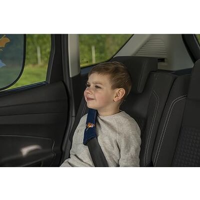 Cartrend Bältesklädsel HEROT med bekvämt tyg, färgglad design för barn, enkel installation, flexibel positionering 2 stycken blå Cartrend Bältesklädsel HEROT med bekvämt tyg, färgglad design för barn, enkel installation, flexibel positionering 2 stycken blå