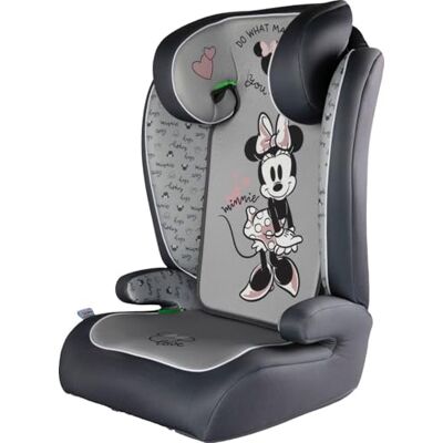 Tataway Disney Minnie Mouse i-Size R129, Barnbilstol 15-36 kg (3,5-12 år), 100-150 cm, grupp 2/3, installeras med 3-punktsbälte, grå Tataway Disney Minnie Mouse i-Size R129, Barnbilstol 15-36 kg (3,5-12 år), 100-150 cm, grupp 2/3, installeras med 3-punktsbälte, grå
