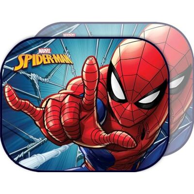 Tataway Par Spider-Man-sidomarkiser Solskydd med officiell Marvel Spider-Man-grafik Barntillbehör Tataway Par Spider-Man-sidomarkiser Solskydd med officiell Marvel Spider-Man-grafik Barntillbehör