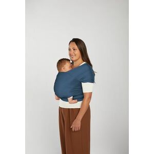 Ergobaby bärsjal för nyfödda upp till 11,3 kg, Aura Mesh bärsjal tillverkad av återvunnen polyester och elastan, elastisk och andas, unisex bärsjal, Twilight Navy