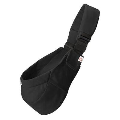 Ergobaby Upsie Sling ergonomisk bärsele för spädbarn och småbarn från 6 månader (7,7–20,4 kg), spontan växling mellan promenader och transport, Onyx svart Ergobaby Upsie Sling ergonomisk bärsele för spädbarn och småbarn från 6 månader (7,7–20,4 kg), spontan växling mellan promenader och transport, Onyx svart