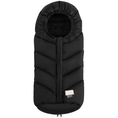 Nuvita 9920 Ovetto One+ Universalväska för barnvagnar och bilbarnstolar 0–6 månader (80 cm) skydd skydd upp till -18 °C och vindtät vattentät svart Nuvita 9920 Ovetto One+ Universalväska för barnvagnar och bilbarnstolar 0–6 månader (80 cm) skydd skydd upp till -18 °C och vindtät vattentät svart