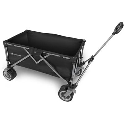kk Kinderkraft Kinderkraft ROLLER vikbar rullvagn, strandvagn upp till 130 kg, svart kk Kinderkraft Kinderkraft ROLLER vikbar rullvagn, strandvagn upp till 130 kg, svart