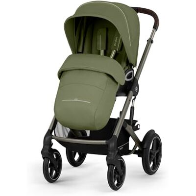 Cybex Gold TALOS S LUX barnvagn, Från födseln upp till 22 kg (ca. 4 år), Med terrängfjädring, justerbart handtag och ergonomisk liggposition, Moss Green Cybex Gold TALOS S LUX barnvagn, Från födseln upp till 22 kg (ca. 4 år), Med terrängfjädring, justerbart handtag och ergonomisk liggposition, Moss Green
