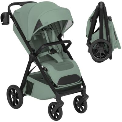 Lionelo Bett Hopfällbar Barnvagn 6 mån–4 år, Ventilerande Sits, Liggläge XXL Sufflett med UPF50+, Fjädrade PU-Hjul, Justerbart Handtag 97–109 cm och Termoisolerad Organizer, upp till 22 kg Lionelo Bett Hopfällbar Barnvagn 6 mån–4 år, Ventilerande Sits, Liggläge XXL Sufflett med UPF50+, Fjädrade PU-Hjul, Justerbart Handtag 97–109 cm och Termoisolerad Organizer, upp till 22 kg