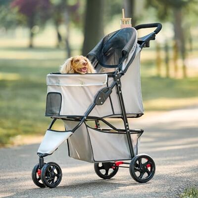 Carlson Pet Products Barnvagn, innehåller ett 360 graders svängbart framhjul, bakhjulsbromsar, reflekterande kant, nätpaneler, paraply och nätmarkis Carlson Pet Products Barnvagn, innehåller ett 360 graders svängbart framhjul, bakhjulsbromsar, reflekterande kant, nätpaneler, paraply och nätmarkis