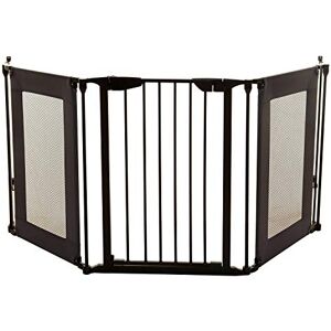 Dreambaby Denver Adapta säkerhetsgrind för baby – passar öppning från 85,5–200 cm bred och 74 cm hög – lämplig barriär för trappor, oregelbundna öppningar och breda områden – svart – modell F2060BB Dreambaby Denver Adapta säkerhetsgrind för baby – passar öppning från 85,5–200 cm bred och 74 cm hög – lämplig barriär för trappor, oregelbundna öppningar och breda områden – svart – modell F2060BB