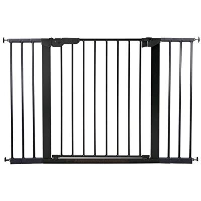 BabyDan Premier, extra brett trappskydd för fastspänning, 112–119,3 cm, dörrskyddsgaller/avstängningsgaller/babygaller/säkerhetsgaller, metall, svart, tillverkat i Danmark (hundgaller) BabyDan Premier, extra brett trappskydd för fastspänning, 112–119,3 cm, dörrskyddsgaller/avstängningsgaller/babygaller/säkerhetsgaller, metall, svart, tillverkat i Danmark (hundgaller)