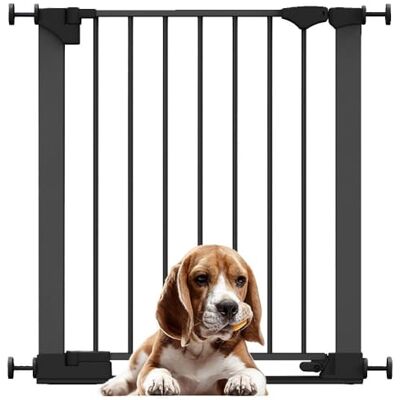 Bettacare SafeStep hundgrind, svart, 68 cm – 75 cm, extra låg genomgång, tryckpassad säkerhetsgrind, husdjursgrind för trappor, hallar och dörrar, enkel installation Bettacare SafeStep hundgrind, svart, 68 cm – 75 cm, extra låg genomgång, tryckpassad säkerhetsgrind, husdjursgrind för trappor, hallar och dörrar, enkel installation