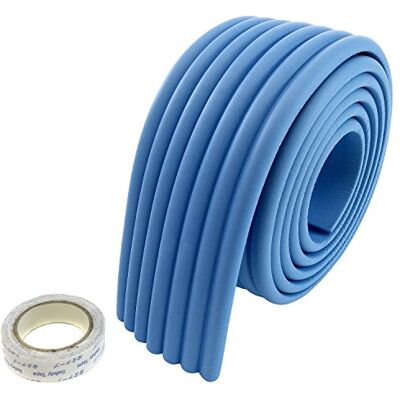 HIMRY Universell säkringsbuffert 8 mm x 80 mm x 2 meter, mjukt stötskydd baby och barnsäkerhet, skumkudde barnsäker, mjukt skydd anti-kollisions stötfångare, blå, KXD7002 blå HIMRY Universell säkringsbuffert 8 mm x 80 mm x 2 meter, mjukt stötskydd baby och barnsäkerhet, skumkudde barnsäker, mjukt skydd anti-kollisions stötfångare, blå, KXD7002 blå