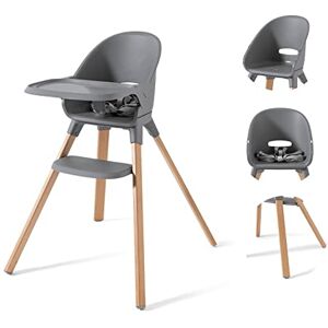 Twistshake Ultralätt Barnstol för Småbarn med Lätt Rengörbar Avtagbar Bricka, Babystol med Träben, Matstol med Fotstöd, 5-Punktssele, Lämplig Från 6 Månader Till 15 kg, BPA-Fri, Grå Twistshake Ultralätt Barnstol för Småbarn med Lätt Rengörbar Avtagbar Bricka, Babystol med Träben, Matstol med Fotstöd, 5-Punktssele, Lämplig Från 6 Månader Till 15 kg, BPA-Fri, Grå