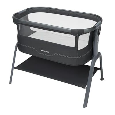 Maxi-Cosi Iora² Baby Bedside Crib, 0–6 Månader (9 kg), Hopfällbar och Lättviktig Sidosäng Baby, 5 cm CloudCore-madrass, 5 Höjdnivåer, 2 Smidiga Glidhjul, Lätt Skjutfunktion, Elegance Graphite Maxi-Cosi Iora² Baby Bedside Crib, 0–6 Månader (9 kg), Hopfällbar och Lättviktig Sidosäng Baby, 5 cm CloudCore-madrass, 5 Höjdnivåer, 2 Smidiga Glidhjul, Lätt Skjutfunktion, Elegance Graphite