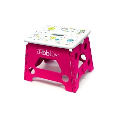 bblüv Stëp Vikbar fotpromenad för barn och småbarn halkfri hopfällbar pall som klarar upp till 250 kg perfekt för renhetsträning och tandborstning rosa bblüv Stëp Vikbar fotpromenad för barn och småbarn halkfri hopfällbar pall som klarar upp till 250 kg perfekt för renhetsträning och tandborstning rosa