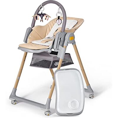 kk Kinderkraft Kinderkraft LASTREE Hög barnstol 2-i-1, Liggdel och barnstol för matning från födseln, Ryggstödsjustering, Liggande position, med Babymobil leksaker, Beige kk Kinderkraft Kinderkraft LASTREE Hög barnstol 2-i-1, Liggdel och barnstol för matning från födseln, Ryggstödsjustering, Liggande position, med Babymobil leksaker, Beige