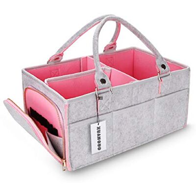 XUANGUO Blöjorganisatör för baby, för flicka och pojke, stor förvaringskorg för barnrum, bärbar hållare, toteväska för skötbord och bil, babyshower-gåvor, nyfödda måste-ha artiklar, babyregistreringsmåsten. XUANGUO Blöjorganisatör för baby, för flicka och pojke, stor förvaringskorg för barnrum, bärbar hållare, toteväska för skötbord och bil, babyshower-gåvor, nyfödda måste-ha artiklar, babyregistreringsmåsten.