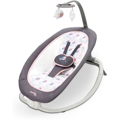 Asalvo Fold PAJARITO hängmatta, babyhängmatta, ryggstöd med 4 positioner, avslappnande musik och vibrationer, fast position och vippa, 5-punkts sele, hopfällbar, maximal belastning 9 kg, rosa Asalvo Fold PAJARITO hängmatta, babyhängmatta, ryggstöd med 4 positioner, avslappnande musik och vibrationer, fast position och vippa, 5-punkts sele, hopfällbar, maximal belastning 9 kg, rosa