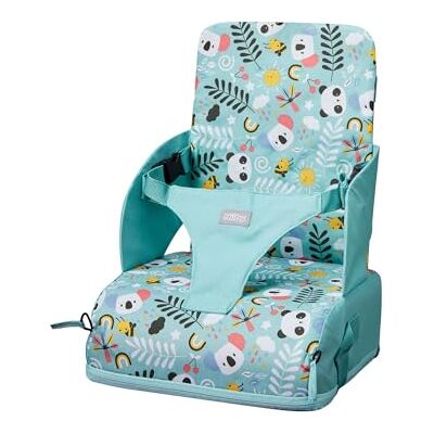 Nuby Travel Booster-säte – kompakt och vikbar sittplats för baby avvänjning barnstol lämplig för åldrarna 6 månader plus (Panda) Nuby Travel Booster-säte – kompakt och vikbar sittplats för baby avvänjning barnstol lämplig för åldrarna 6 månader plus (Panda)