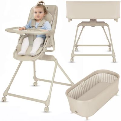 Lionelo Maddie Set 3-i-1: Barnstol från Födseln med Babysitter & Babysäng Växer med Barnet, 360° Roterbar Sits, Justerbart Ryggstöd och Fotstöd, 5-punktssele, T25 Madrass, Hjul, 0–36 månader Lionelo Maddie Set 3-i-1: Barnstol från Födseln med Babysitter & Babysäng Växer med Barnet, 360° Roterbar Sits, Justerbart Ryggstöd och Fotstöd, 5-punktssele, T25 Madrass, Hjul, 0–36 månader