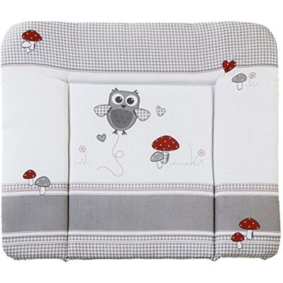 roba Skötbädd Adam & Uggla Mjukt skötbäddsöverdrag 85 x 75 cm med ugglemotiv Överdrag för skötbord PU-belagd Grå rutig roba Skötbädd Adam & Uggla Mjukt skötbäddsöverdrag 85 x 75 cm med ugglemotiv Överdrag för skötbord PU-belagd Grå rutig