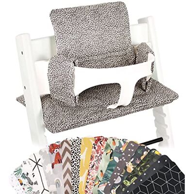 UKJE Sittdyna för Stokke Tripp Trapp barnstol tvättbar många färger och mönster Tripp Trapp kudde, sittdyna, extra tjock sittminskare Tripp Trapp Cushion leopard UKJE Sittdyna för Stokke Tripp Trapp barnstol tvättbar många färger och mönster Tripp Trapp kudde, sittdyna, extra tjock sittminskare Tripp Trapp Cushion leopard