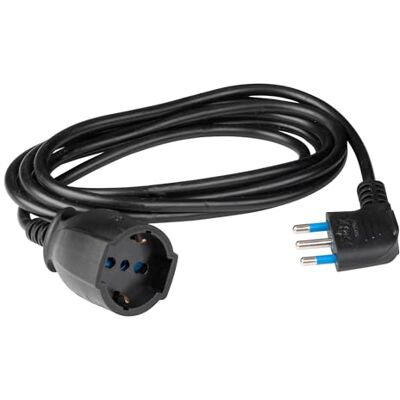 Poly Pool PP2625.1 elektrisk förlängningssladd 250 v med elektrisk kabel, vit 10 meter, med 16 A platsbesparande kontakt och uttag 10 A/16 A 2P + T Pluristandard (italiensk och tysk) svart Poly Pool PP2625.1 elektrisk förlängningssladd 250 v med elektrisk kabel, vit 10 meter, med 16 A platsbesparande kontakt och uttag 10 A/16 A 2P + T Pluristandard (italiensk och tysk) svart